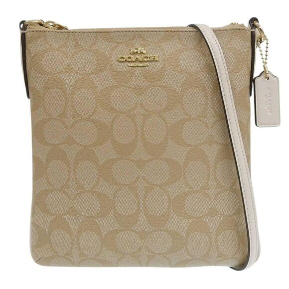 coach Handbags - Pre Loved coach File Crossbody Bag Women brown | beige Crossbody Bags